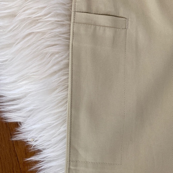 Zara High-Waist Pocket Detail Straight Leg Twill Pants - Picture 7 of 15